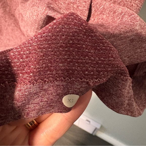 Lululemon Metal Vent Tech Men’s Size X-Large Heathered Burgundy - Picture 4 of 5